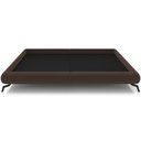 Ver imagem 3 de Cama Casal Base Box Pés de Ferro Estilo Industrial 156cm Otto P05 Veludo Marrom - Lyam Decor