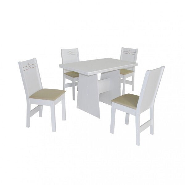 Conjunto Sala de Jantar Mesa Retangular Destak com 4 Cadeiras Elane - 2
