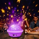 Ver imagem 2 de Luminária Projetor de Teto Estrelado Lua para Quarto Infantil Adulto Globo Giratório Decorativo