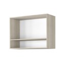 Ver imagem 4 de Armário Multiuso Aéreo Modulado 2 Portas 80 cm Montado – Amadeirado Cinza/Marrom