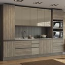 Ver imagem 1 de Cozinha Completa Planejada 3,20mt 07 Peças Linha Maxxi Cj14-105 Kappesberg - Nogal