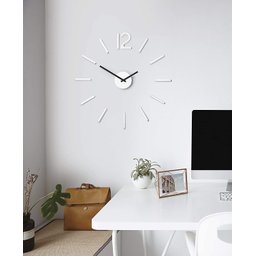BLINK - RELÓGIO DE PAREDE MINIMALISTA BRANCO - 3