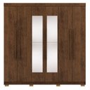 Ver imagem 6 de Guarda Roupa Casal 218cm com Espelho Bolty Imbuia Rústico V02 - Mpozenato