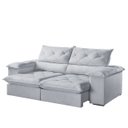 Ver imagem 3 de Sofá Istambul Retrátil e Reclinável Caixa Zero 2,70m Pillow de 15cm - Movenzo Estofados