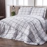 Roupa de Cama King 3 Peças Lençol e Fronha Classic Estampado:Geométrico Grid - 3