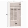 Armário Multiuso 2 Portas 100% Mdf 1293 Branco - Foscarini - 4