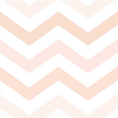 Papel de Parede Chevron Baby Tons de Salmão - 2,50x0,50m
