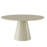 Mesa de Jantar Cone Redonda 110 Cm Laca Off White - 1