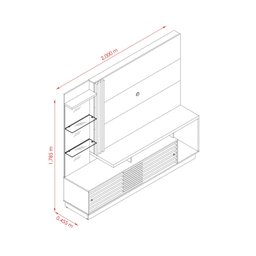 Estante para TV até 60 Polegadas 2 Portas Frizz Plus  - 4