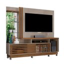 Ver imagem 3 de Estante Home Theater Ripado para TV até 60 Polegadas 2 Portas 178,5x200cm Frizz Plus Yescasa Bege