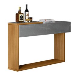 Sala de Estar Milão com Aparador e Mesa de Centro Cinza Perolizado/Tauari - Lukaliam Móveis - 3 Sala de Estar Milão com Aparador e Mesa de Centro Cinza Perolizado/Tauari - Lukaliam Móveis - 3