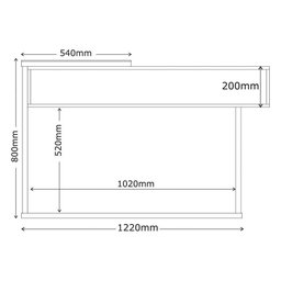 Sala de Estar Milão com Aparador e Mesa de Centro Cinza Perolizado/Tauari - Lukaliam Móveis - 5 Sala de Estar Milão com Aparador e Mesa de Centro Cinza Perolizado/Tauari - Lukaliam Móveis - 5