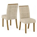Ver imagem 4 de Conjunto 6 Cadeiras Estofadas Juanita Casa 812
