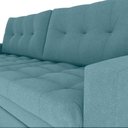 Ver imagem 5 de Sofá Cama Reclinável 2 Lugares 220cm Nayla Boucle Azul Matrix
