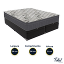 Ver imagem 3 de Cama Box Baú Bipartido Queen Preto e Colchão Airtech 100 D33 Ortobom