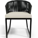 Ver imagem 6 de Kit 04 Cadeiras Decorativas para Área Gourmet Cozinha Corda Náutica Bethari D04 Preto - Lyam Decor