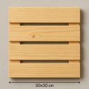 Ver imagem 2 de Kit 4 Peças de Deck Modular 30x30 Centímetros para Área Externa (cobre 0,36 M²) - Natural Único