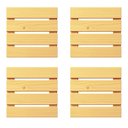 Ver imagem 1 de Kit 4 Peças de Deck Modular 30x30 Centímetros para Área Externa (cobre 0,36 M²) - Natural Único