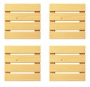 Ver imagem 1 de Kit 4 Peças de Deck Modular 30x30 Centímetros para Área Externa (cobre 0,36 M²) - Natural Único