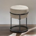 Ver imagem 3 de Puff Banqueta Riad Argola Preto Resistente Estofado Veludo