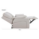 Ver imagem 6 de Poltrona Cadeira Papai Reclinável Ravenna Motorizada Corano Gelo 308 Império