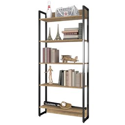 Estante Porto com Prateleiras - Fit Mobel - Nature - 3