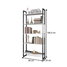 Estante Porto com Prateleiras - Fit Mobel - Nature - 4