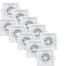 Kit 10 Spot Led Deep Quadrado 5w Branco Embutir - 1