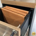 Ver imagem 6 de Armário para Escritório 4 Gavetas com Chave Nogal/preto