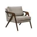 Ver imagem 2 de Kit 2 Poltronas Sala de Estar Madeira Maciça Mel Monique Assento Veludo Bege