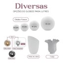 Ver imagem 3 de Vidro Globo 10cm Transparente Reposição Lustre Jabuticaba