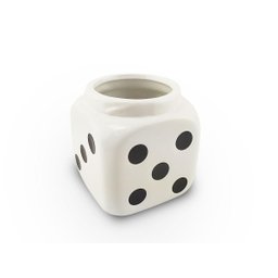 Cinzeiro Ceramica com Tampa e Reservatório Branco - 4