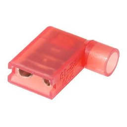 250un Kit Terminal Bandeira Total Isolado Vermelho 1,5mm - 1
