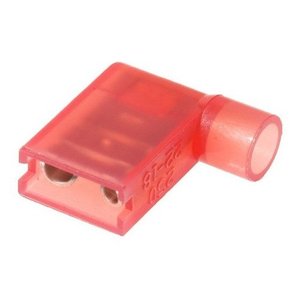 250un Kit Terminal Bandeira Total Isolado Vermelho 1,5mm