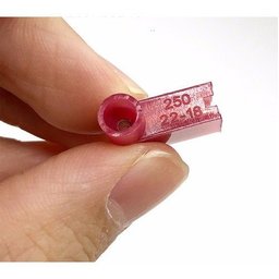 250un Kit Terminal Bandeira Total Isolado Vermelho 1,5mm - 2