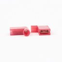 Ver imagem 4 de 250un Kit Terminal Bandeira Total Isolado Vermelho 1,5mm