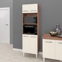 Ver imagem 6 de Paneleiro 4 Portas 197x60cm 9170 Savana Off White Mobbs