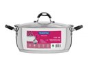 Ver imagem 2 de Caçarola Rasa Tramontina Solar Silicone em Aço Inox com Fundo Triplo e Tampa de Vidro 30 Cm 8,9 L Tr