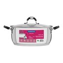 Ver imagem 2 de Caçarola Rasa Tramontina Solar Silicone em Aço Inox com Fundo Triplo e Tampa de Vidro 30 Cm 8,9 L Tr