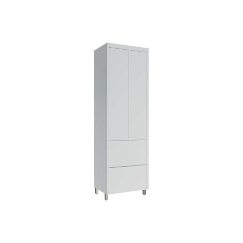 Módulo Cozinha Nesher Marquesa Paneleiro C/ 2 Portas e 2 Gavetas 70cm Branca - Nesher