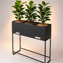 Ver imagem 2 de Floreira Cachepô Metálico Vaso Jardineira Plantas 56x65x19cm