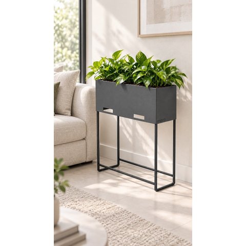Floreira Cachepô Metálico Vaso Jardineira Plantas 56x65x19cm