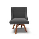 Ver imagem 6 de Cadeira Sala de Jantar Giratória Mm35 Kit 4 Liz Bouclê Grafite D03 - D'rossi