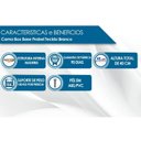 Ver imagem 2 de Cama Box Base Solteiro Universal Tecido White (88x188x25) - Probel