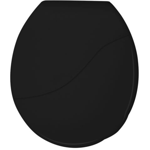 Assento Tampa para Vaso Sanitário Oval Almofadado Bellart Cor Preto Durín
