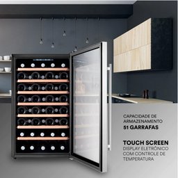 Adega Climatizada EOS Premium EAC51M 51 Garrafas 110V - 4