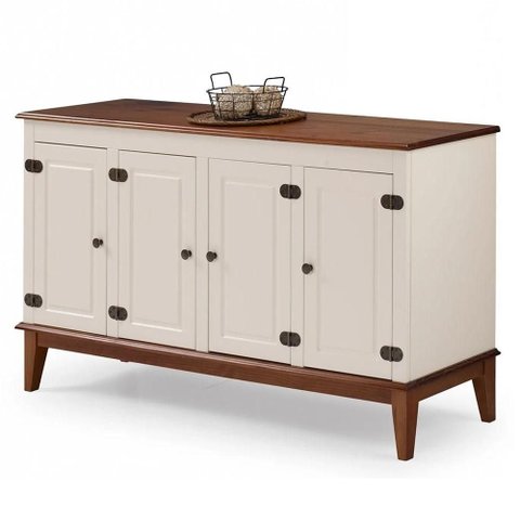 Buffet Antoine 4 Portas Cor Off White com Amendoa 149cm - 66293