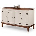 Ver imagem 1 de Buffet Antoine 4 Portas Cor Off White com Amendoa 149cm - 66293