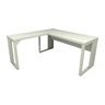 Mesa de Escritório em L Linha Industrial Metalon Tampo 40mm Cor:cinza Claro - 3