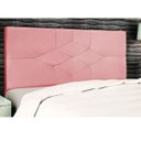 Ver imagem 2 de Cabeceira Estofada Cama Box Queen 160cm Virgínia Suede Rosa
